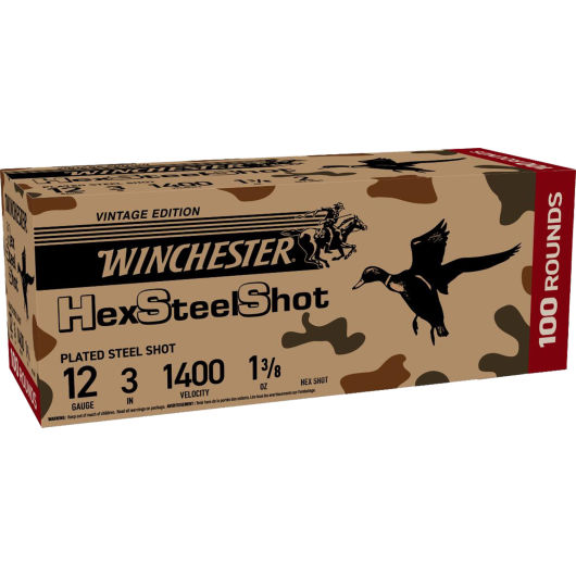 SHS1233VP Winchester WIN 12G STLHEX 3-1.375-3 100R 12 Gauge
