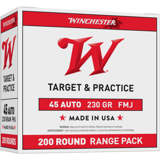 USA45W Winchester WIN 45AP 230GR USA FMJ 200RD 45 Auto
