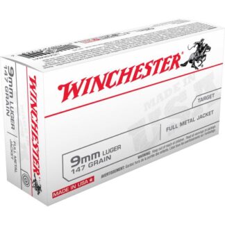 USA9MM1 Winchester WIN 9MM 147GR FMJ 50RD Luger