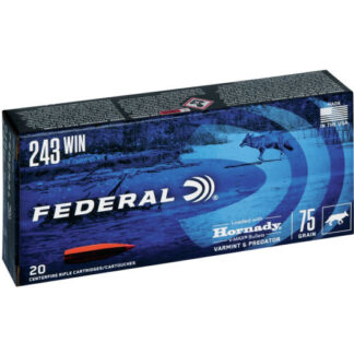 V243VM75 Federal Ammunition FDR 243 75GR V&P V-MAX 20RD Win
