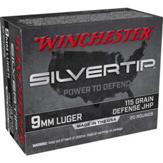 W9MMST Winchester WIN 9MM 115GR SLVRTP HP 20RD Luger