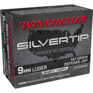 W9MMST2 Winchester WIN 9MM 147GR SLVRTP HP 20RD Luger