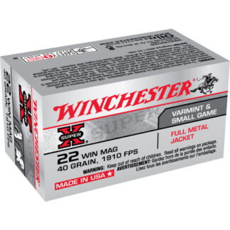 X22M Winchester WIN 22M 40GR FMJ 50RD 22 Mag